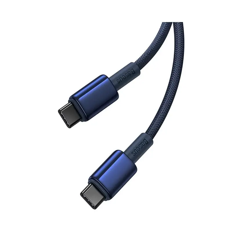 کابل شارژ Type-C to Type-C باسئوس مدل Tungsten Gold-3